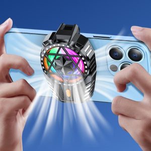 Portable Cooler For Mobile Phone with RGB Light